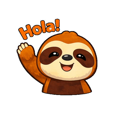 Sloth Hello Sticker by CR Embassy Japon