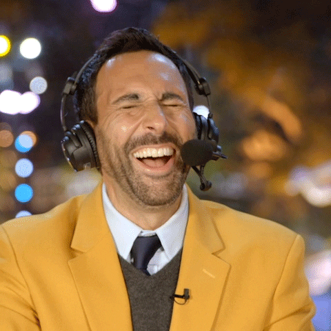 Joe Tessitore Laughing GIF by ABC Network