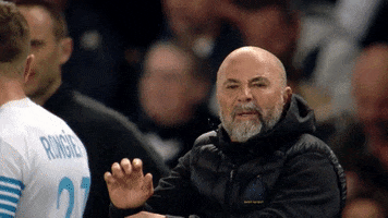 Jorge Sampaoli Reaction GIF by Olympique de Marseille