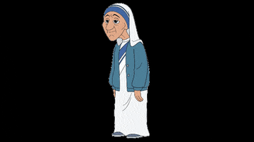 Mother Teresa Illustration GIF by Tuttle Twins TV