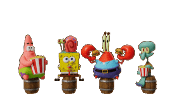 Spongebob Squarepants Popcorn Sticker by The SpongeBob Movie: Search for SquarePants