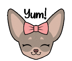 Chihuahua Eating Sticker