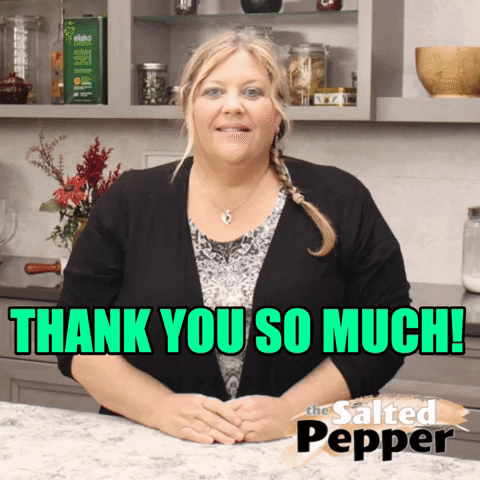 TheSaltedPepper thank you thank you so much the salted pepper GIF