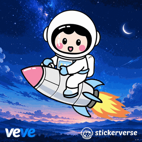 Flying To The Moon GIF by VeVe
