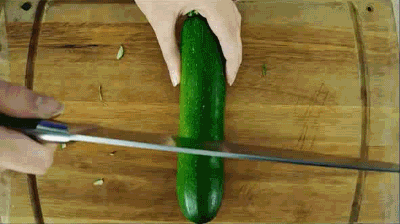 Gif person cutting vegetables