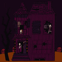 Haunted House Halloween GIF