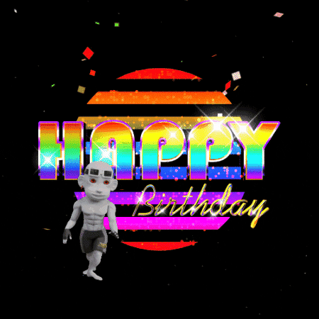 Happy Birthday Neon GIF by Zhot