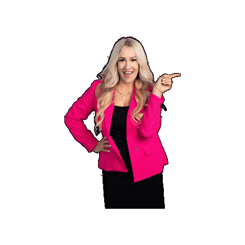 Sticker Pointing Sticker by Vikki Downey