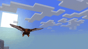 Flying On My Way GIF by Minecraft