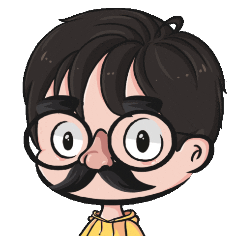 Glasses Joke Sticker