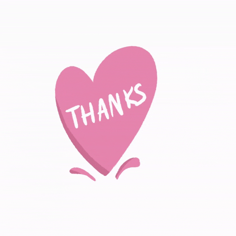 Heart Thank You GIF by cynomys