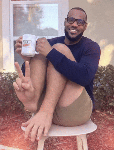 Lebron James Coffee GIF