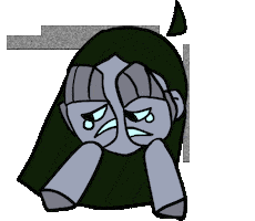 Sad Glitch Sticker