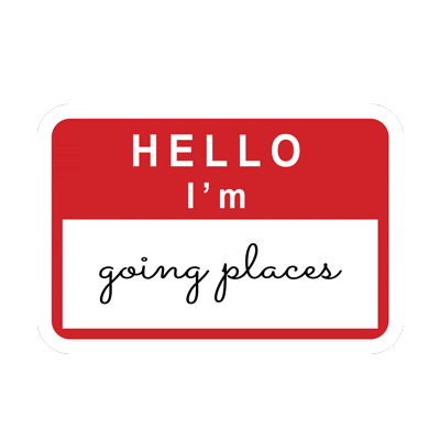 Going Places Woman Sticker