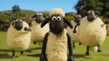 Excited Shaun The Sheep GIF by Aardman Animations