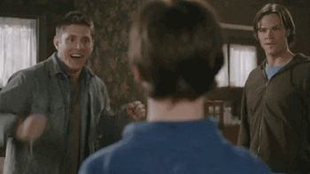 Image result for dean winchester jumping gif
