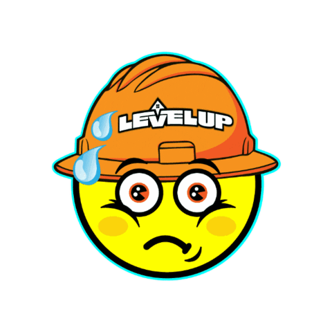 Scared Level Up Sticker by Level Up Customs