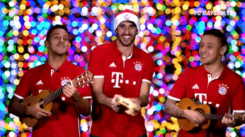 merry christmas dancing GIF by FC Bayern Munich