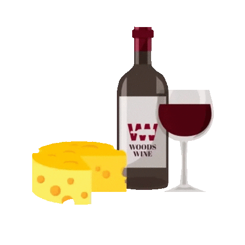 WOODS WINE Sticker