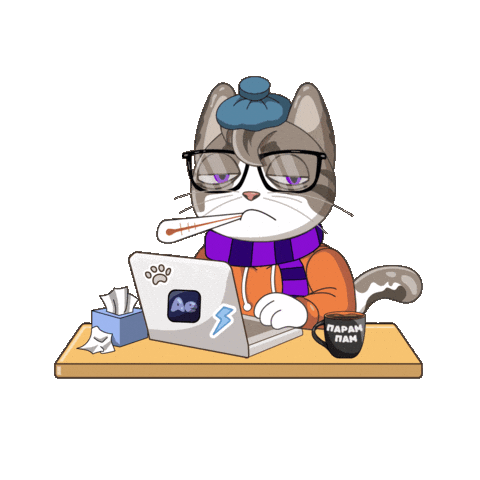 Tired After Effects Sticker