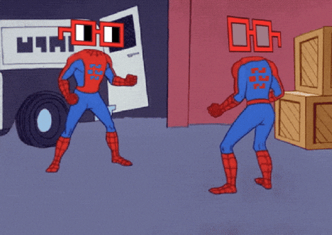 Giphy - Glasses Spiderman GIF by nounish ⌐◨-◨