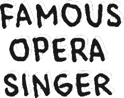 Opera Singer Sticker by Living Opera