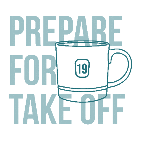 Runway 19 Coffee Co Sticker