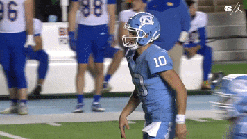 Lets Go Touchdown GIF by UNC Tar Heels