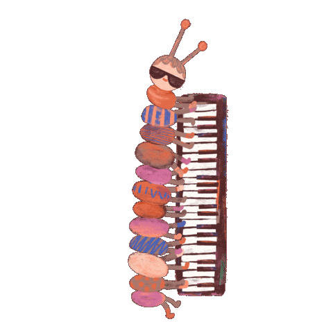 Ray Charles Piano Sticker by pomelody