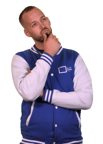 Thinking Thinker Sticker by Nieuwe Schoolfoto