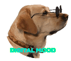 Happy Dog Sticker by Elements Digital