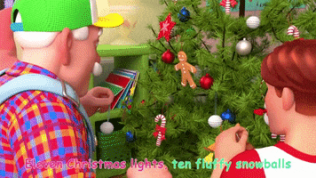 Decorate Christmas Tree GIF by moonbug