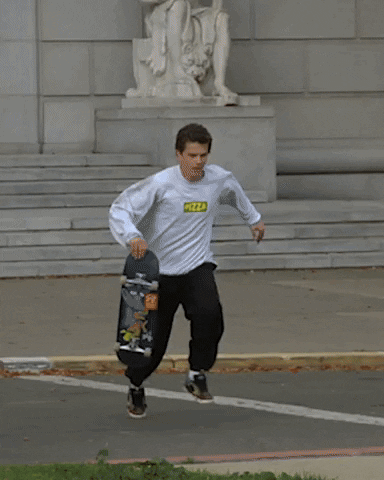 Fall Running GIF by Pizza Skateboards