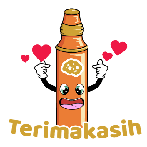 Thanks Terimakasih Sticker by AQQLIO