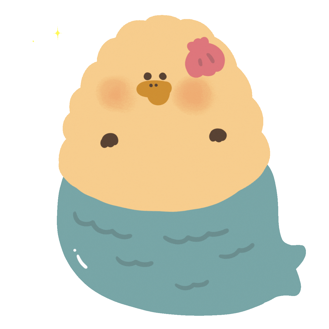 Mermaid Beige Sticker