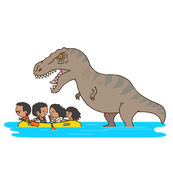 Run Away T Rex Sticker by Jurassic World
